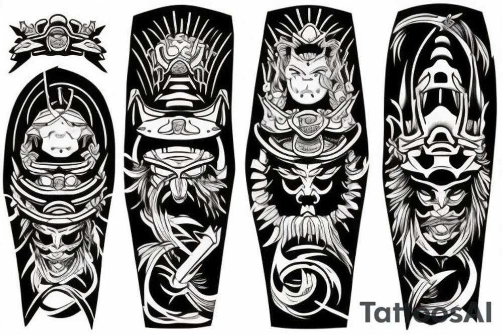 samurai mist tattoo idea