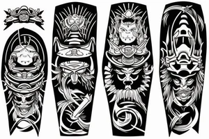 samurai mist tattoo idea