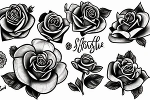 English rose tattoo idea