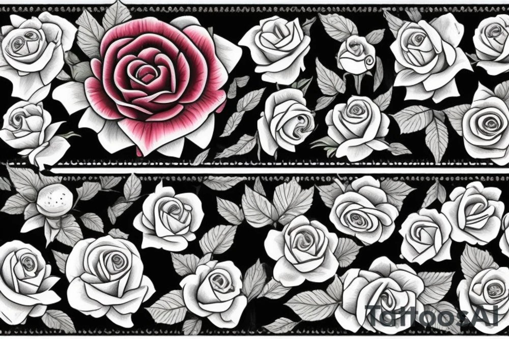 English rose tattoo idea