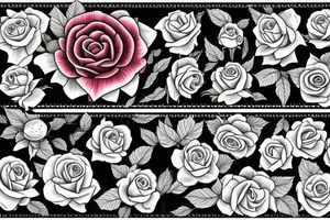 English rose tattoo idea