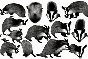 salvador dali badger tattoo idea