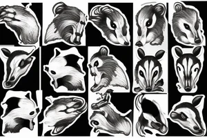salvador dali badger tattoo idea
