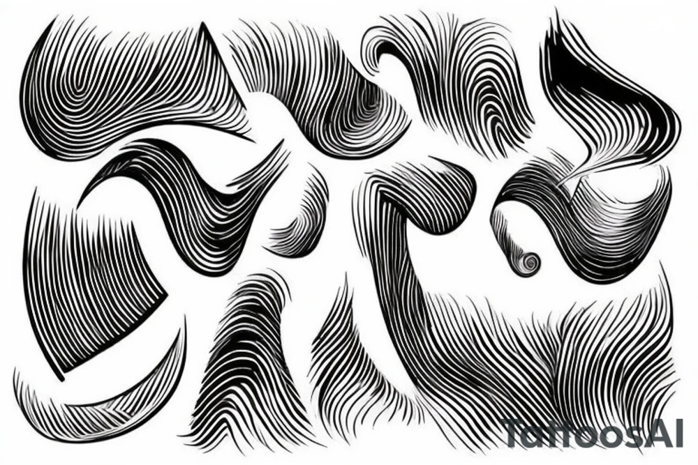 sound wave tattoo idea
