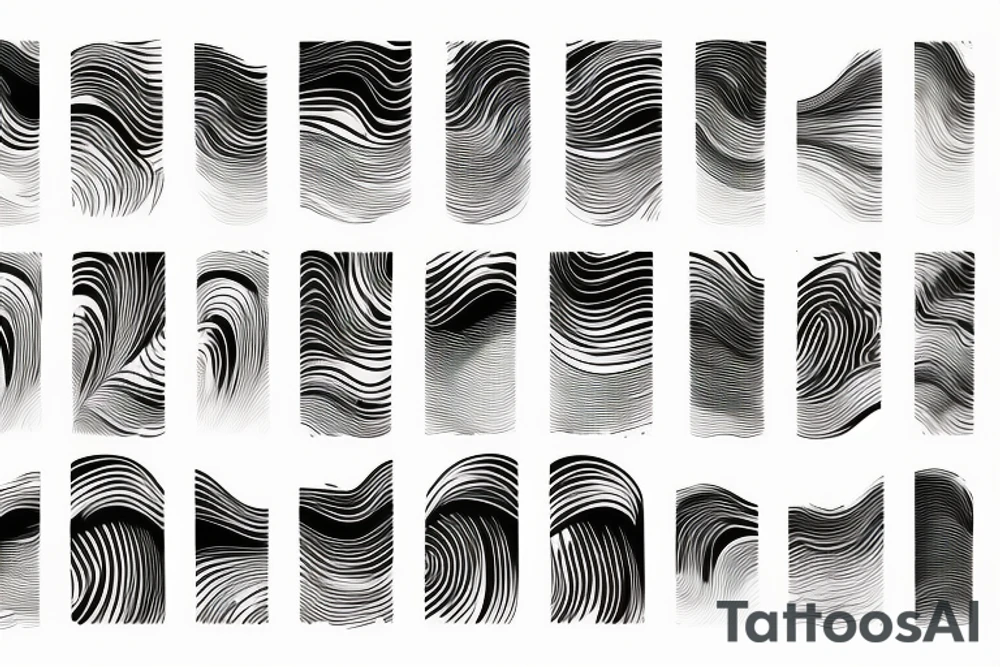 sound wave tattoo idea