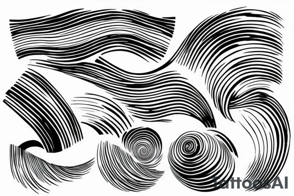 sound wave tattoo idea