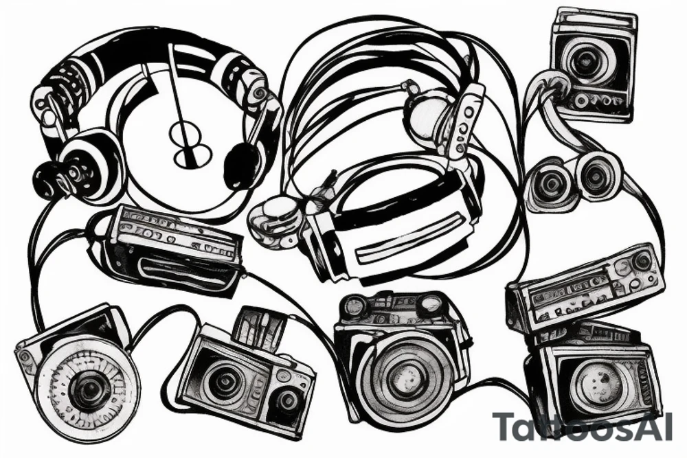 electronic music tattoo idea