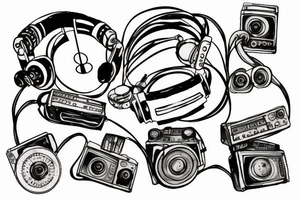electronic music tattoo idea