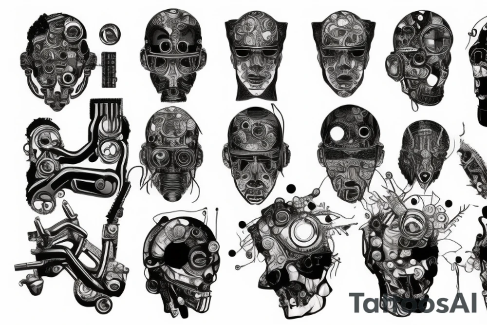 cyberpunk tattoo idea