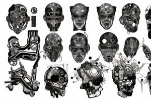 cyberpunk tattoo idea
