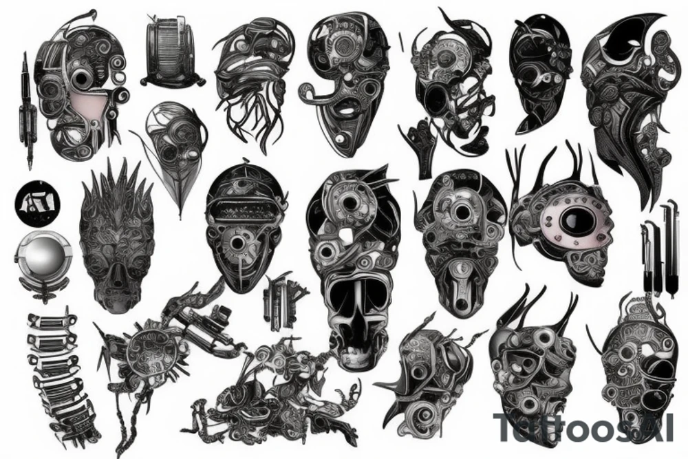 cyberpunk tattoo idea
