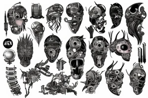 cyberpunk tattoo idea