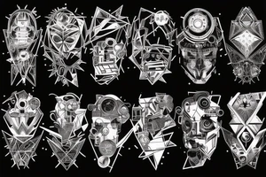 cyberpunk tattoo idea