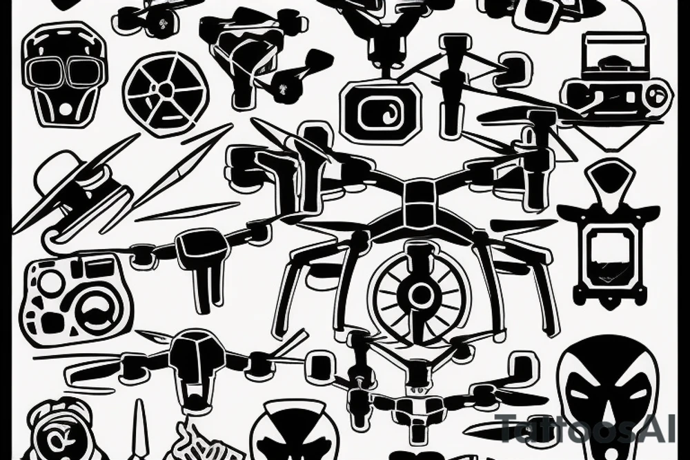 drone hacker tattoo idea