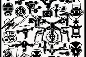 drone hacker tattoo idea