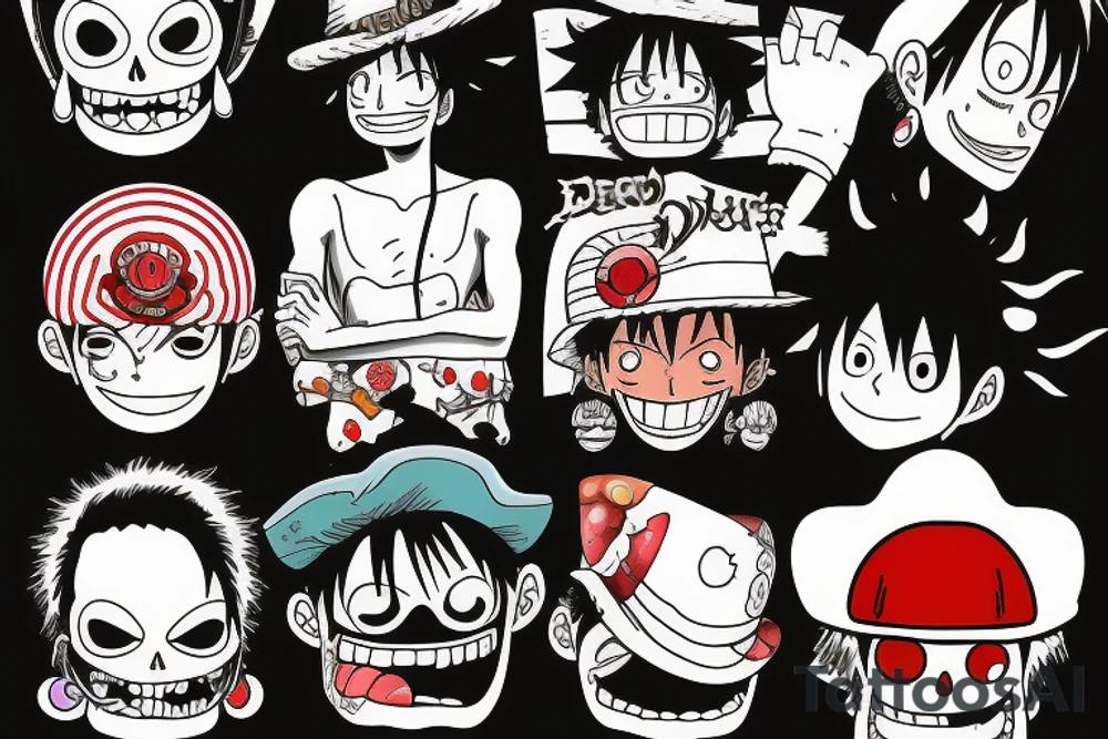 dead Luffy tattoo idea