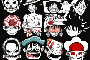 dead Luffy tattoo idea