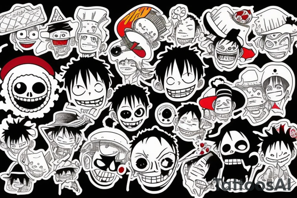 dead Luffy tattoo idea