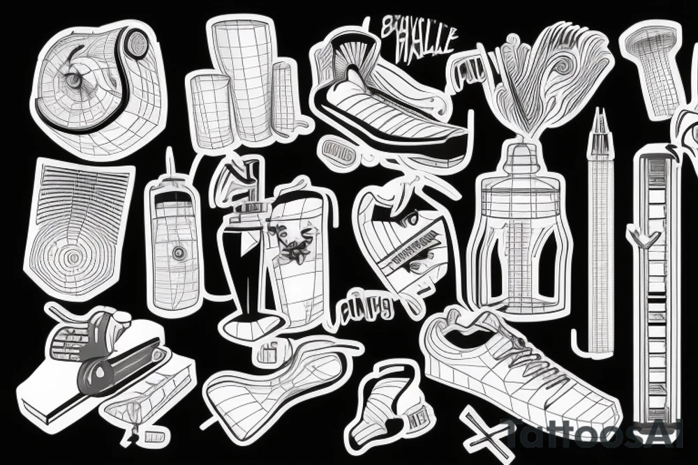 Treadmill tattoo idea