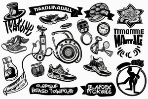 Treadmill tattoo idea