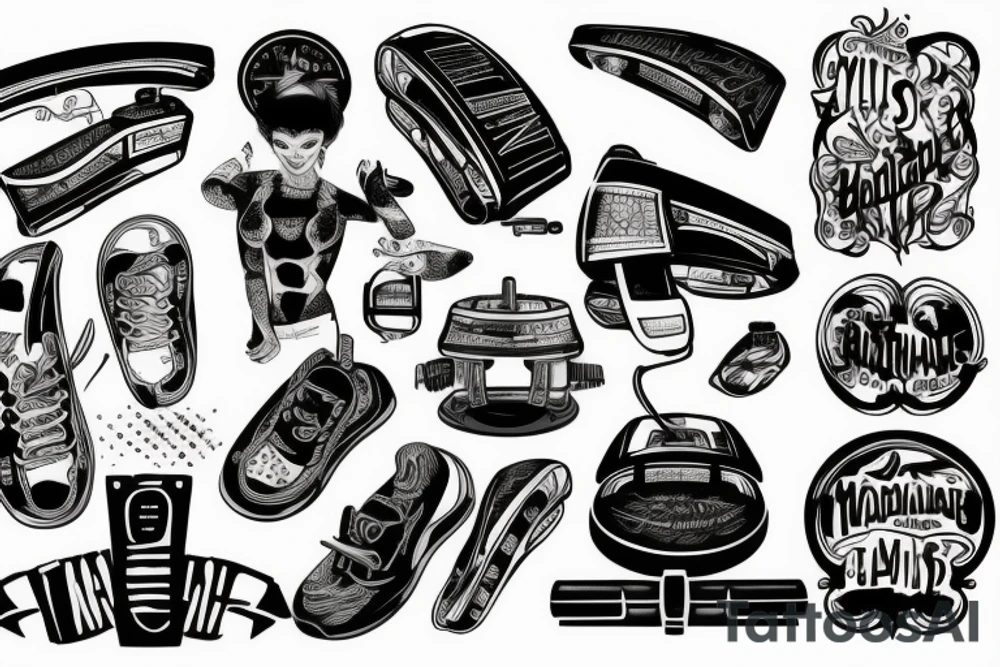 Treadmill tattoo idea