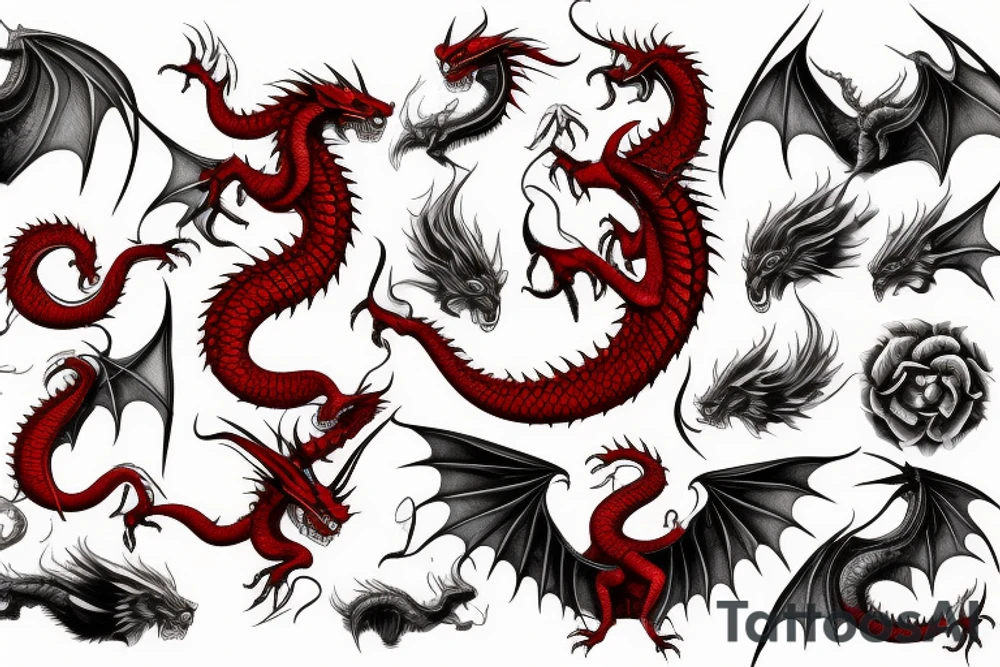 red dragon tattoo idea
