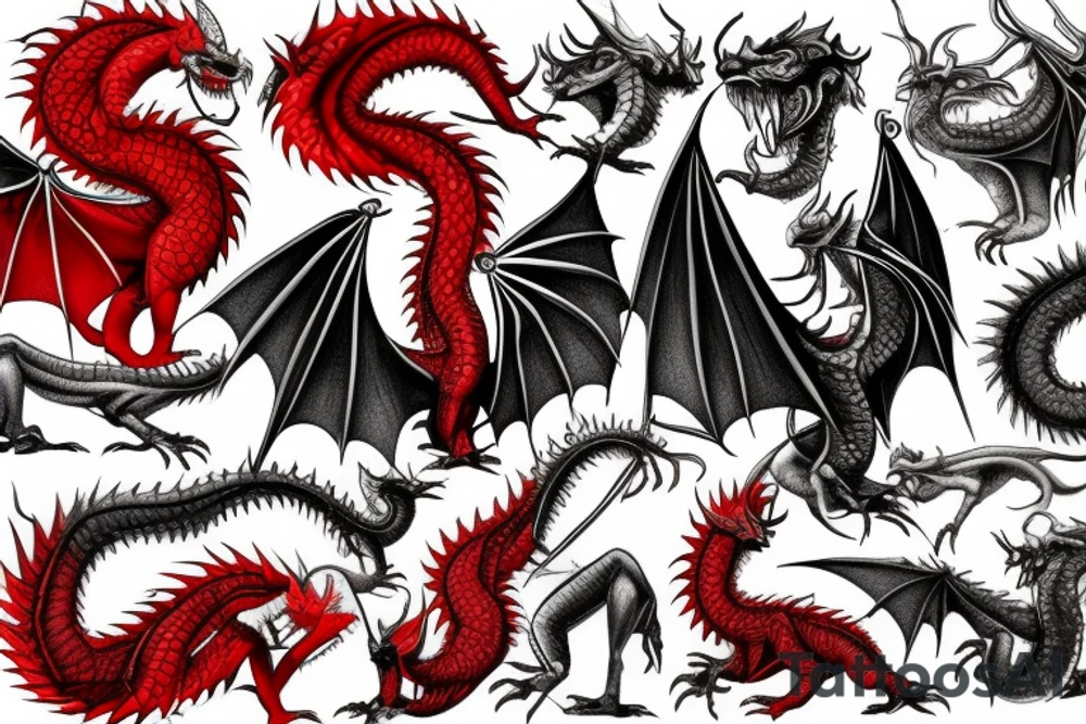 red dragon tattoo idea