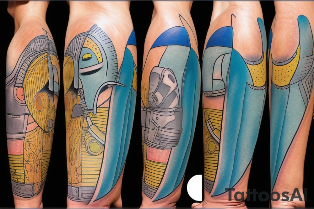 Bobba Fett surfer tattoo idea