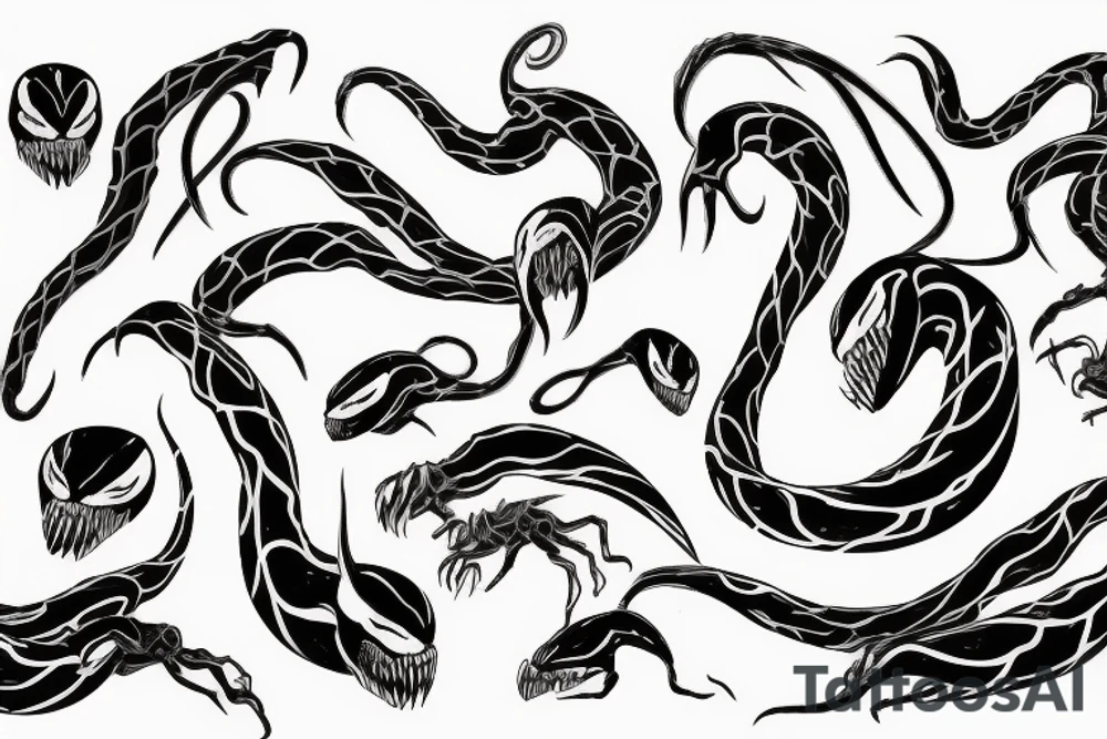 Venom lines tattoo idea