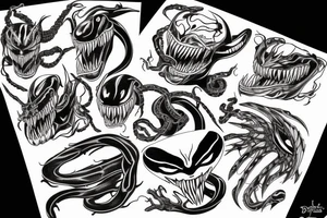 Venom lines tattoo idea