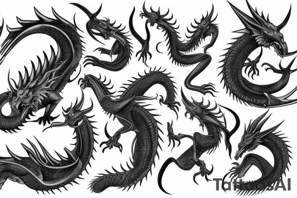 red dragon tattoo idea