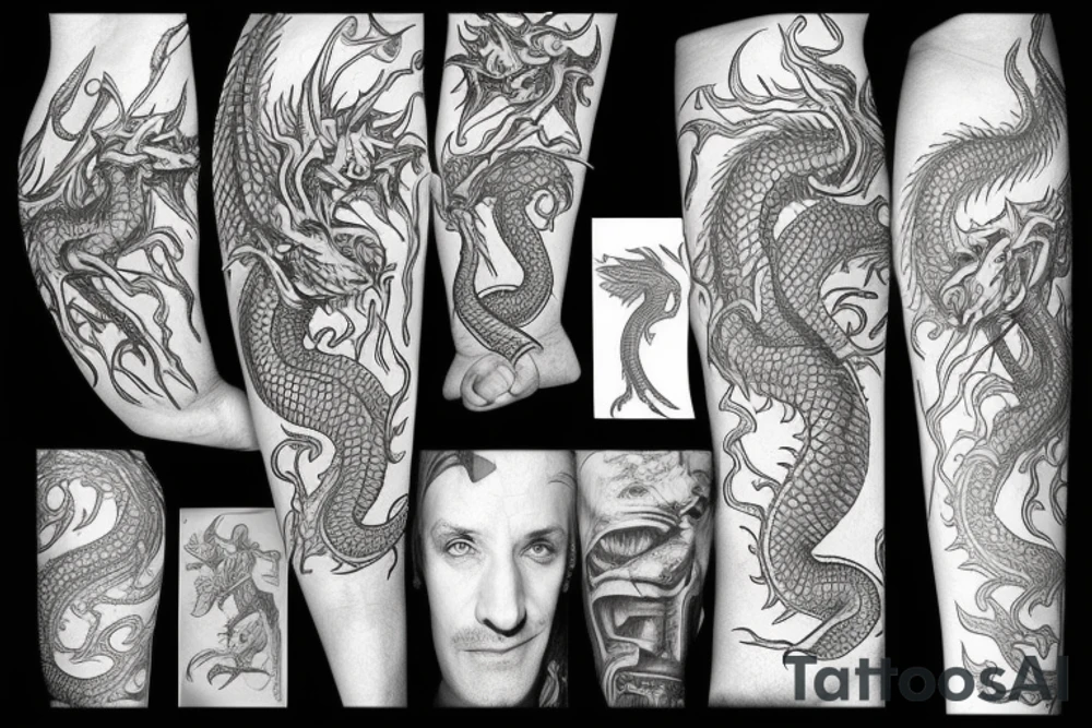 red dragon tattoo idea