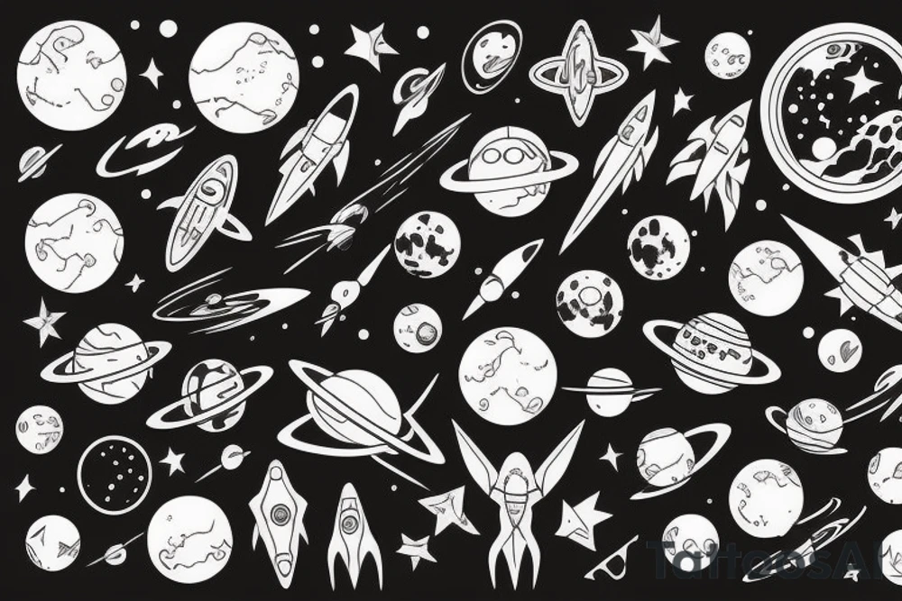 Space tattoo idea