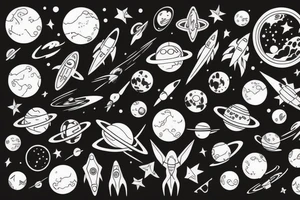Space tattoo idea