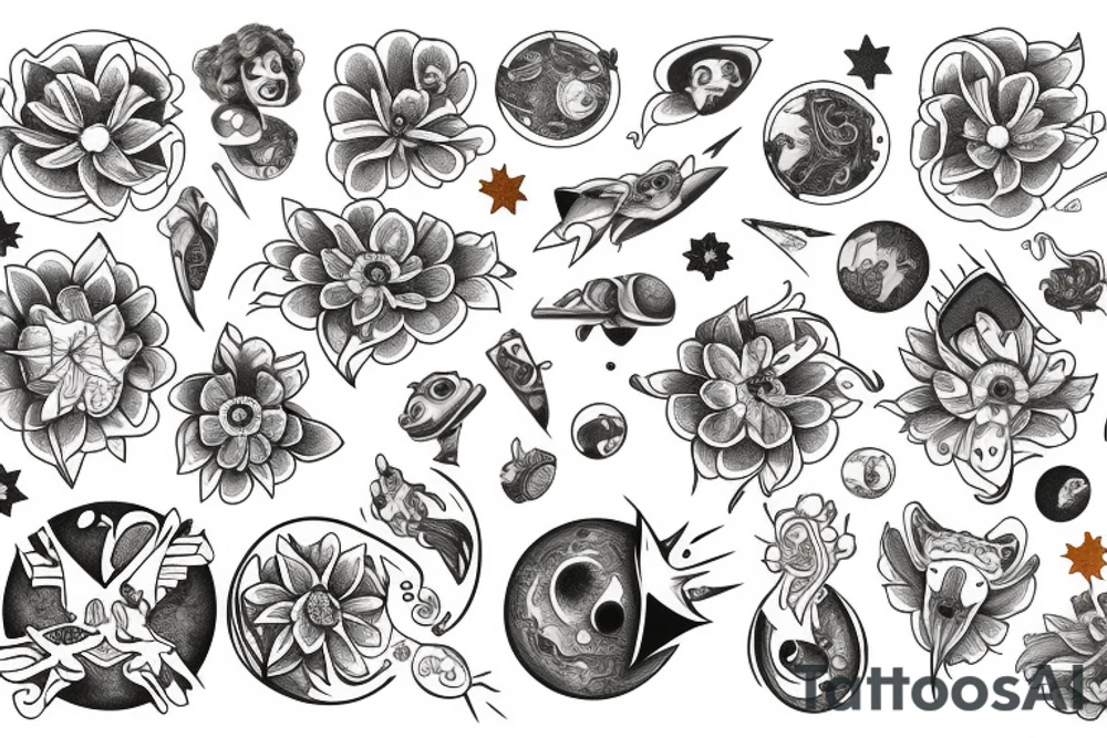 Cosmos tattoo idea
