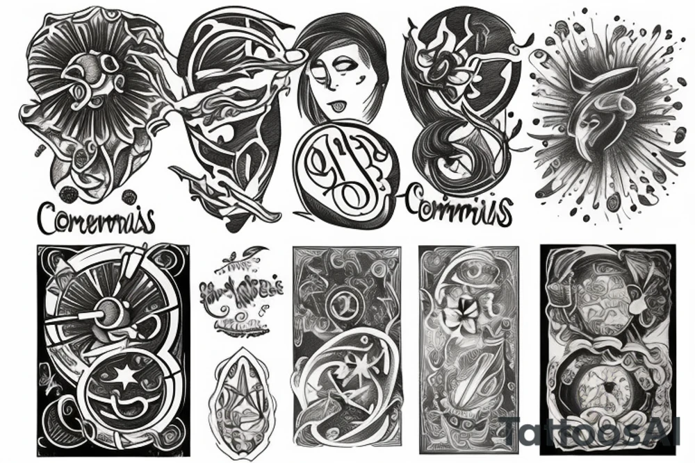 Cosmos tattoo idea