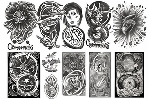 Cosmos tattoo idea