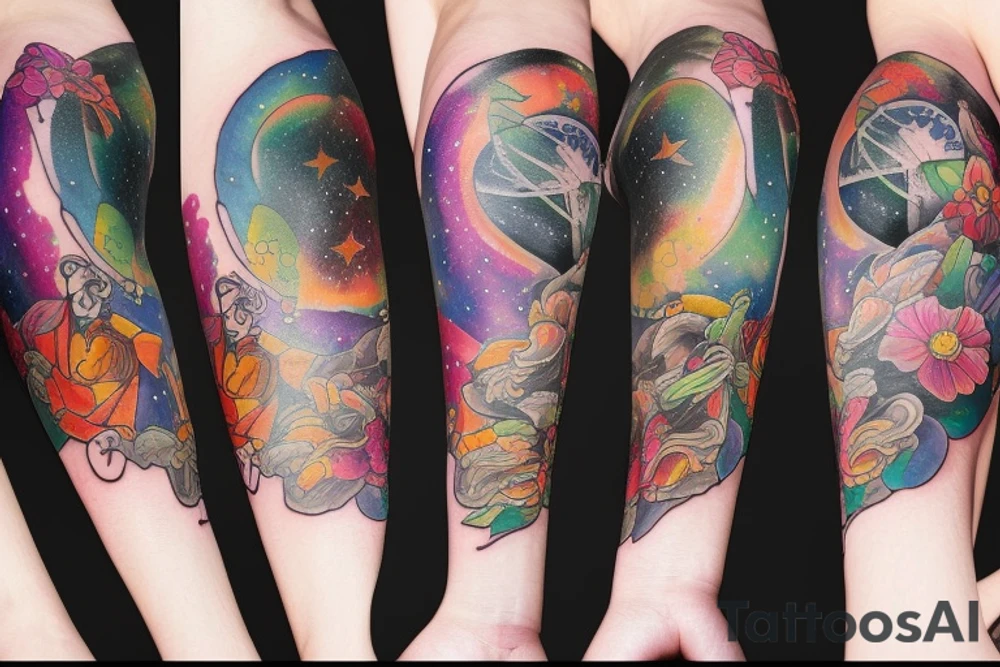 Cosmos tattoo idea