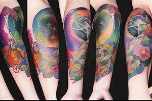 Cosmos tattoo idea