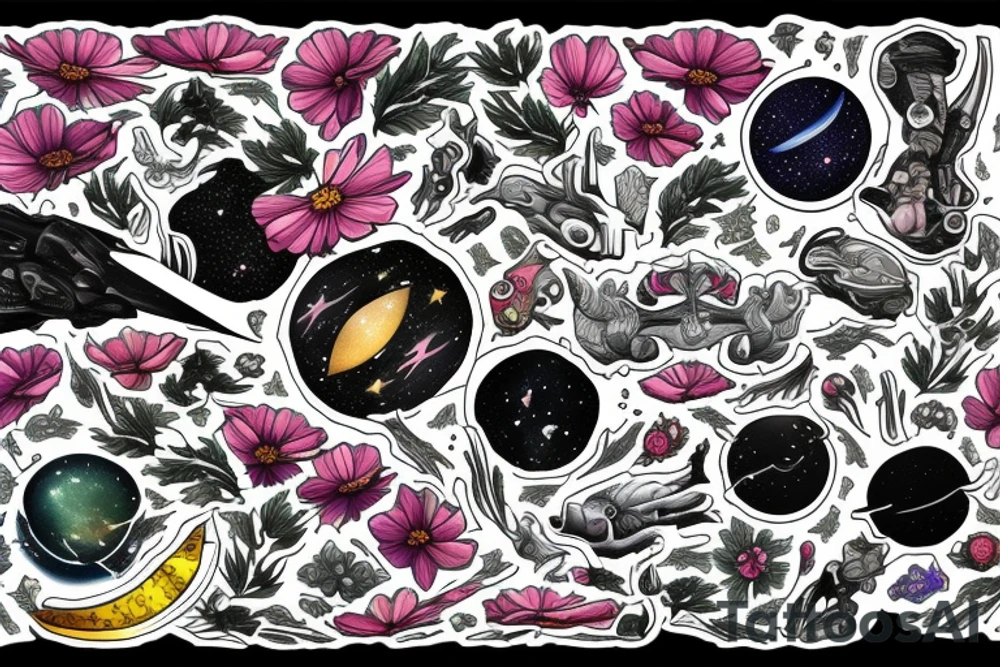 Cosmos tattoo idea