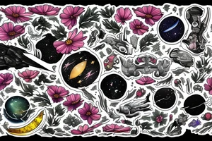 Cosmos tattoo idea