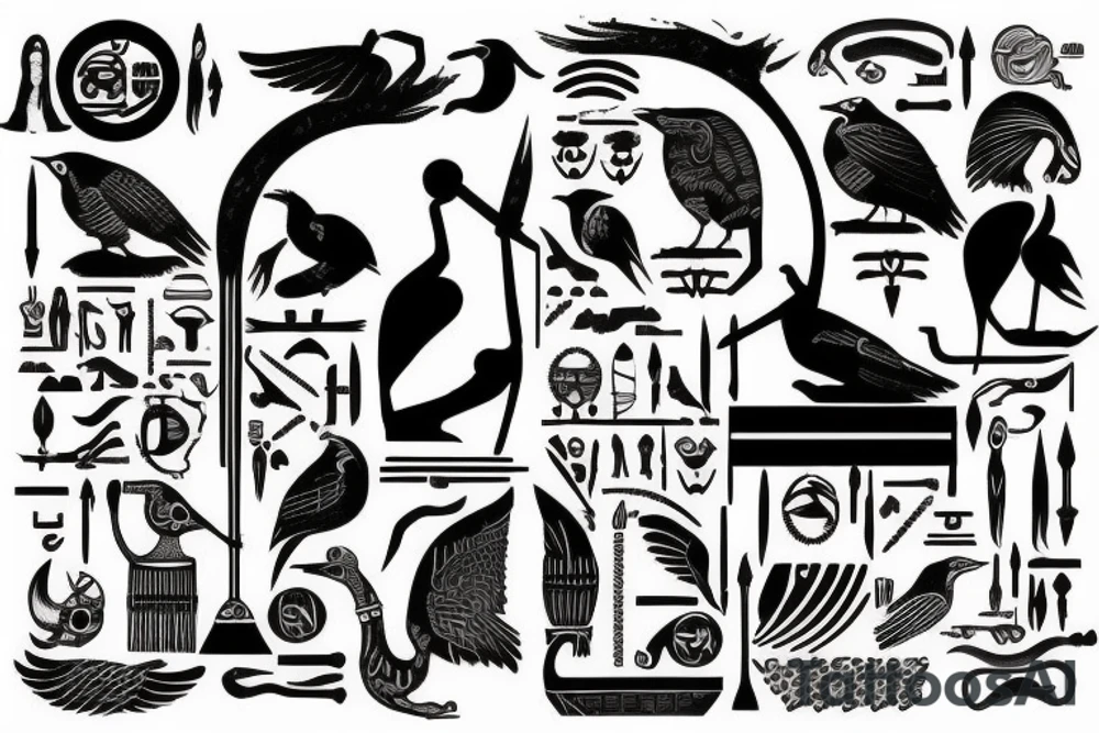 hieroglyph tattoo idea