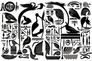 hieroglyph tattoo idea