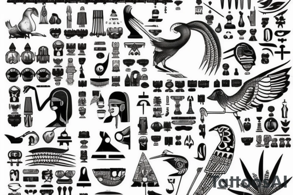 hieroglyph tattoo idea
