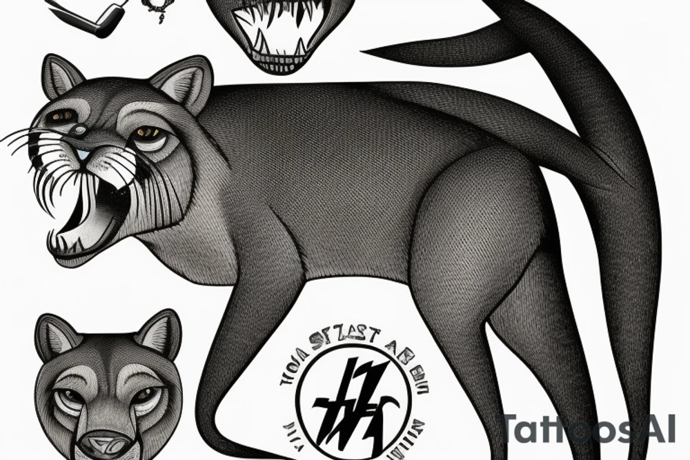 Tasmanian Tiger tattoo idea