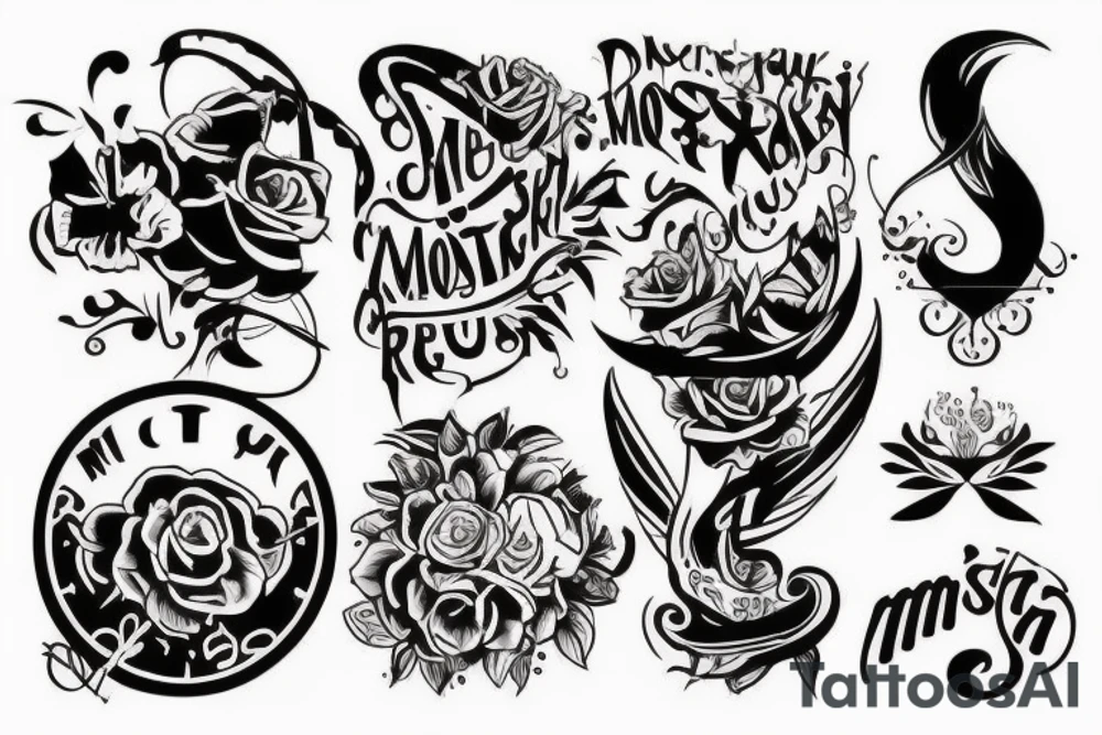 Самурай с мечом в доспехах с мотоциклом tattoo idea