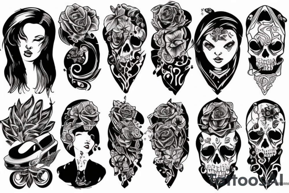 Самурай с мечом tattoo idea