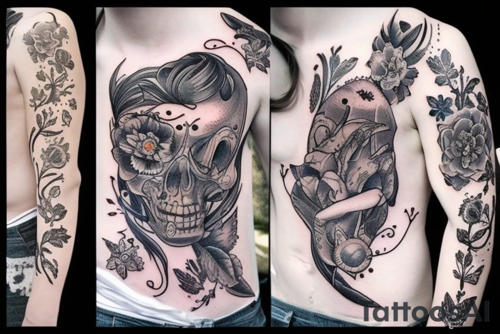 Самурай с мечом tattoo idea