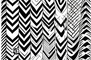 Slim snake zigzag tattoo idea