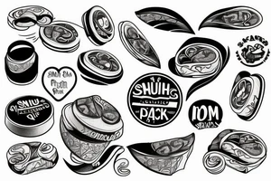 Snus pack tattoo idea